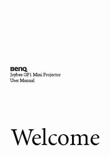 BenQ Projector model gp1-page_pdf